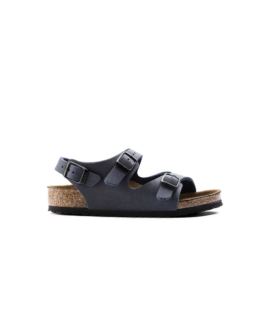 Birkenstock Kids Roma BirkiBuc Navy Sandals